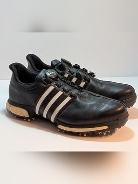 Adidas Tour360 BOA Boost Golf Shoes Size 10 White Spiked